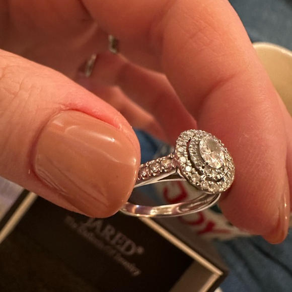 Princess ring half carat. - Picture 9 of 12